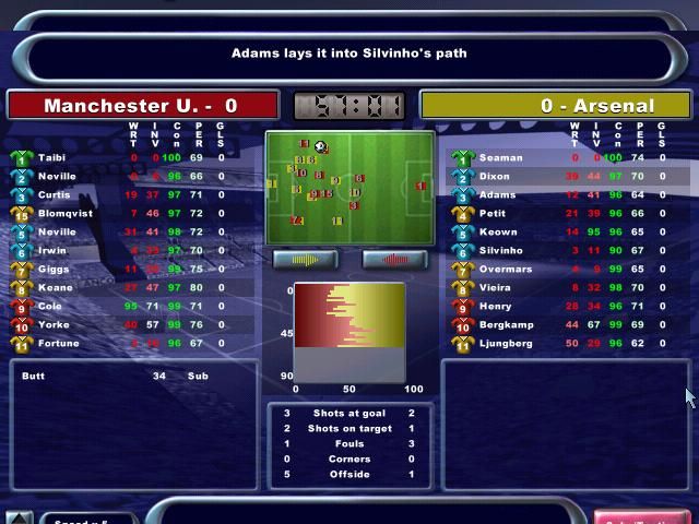 Player Manager 2000 screenshot 3 for Playstation